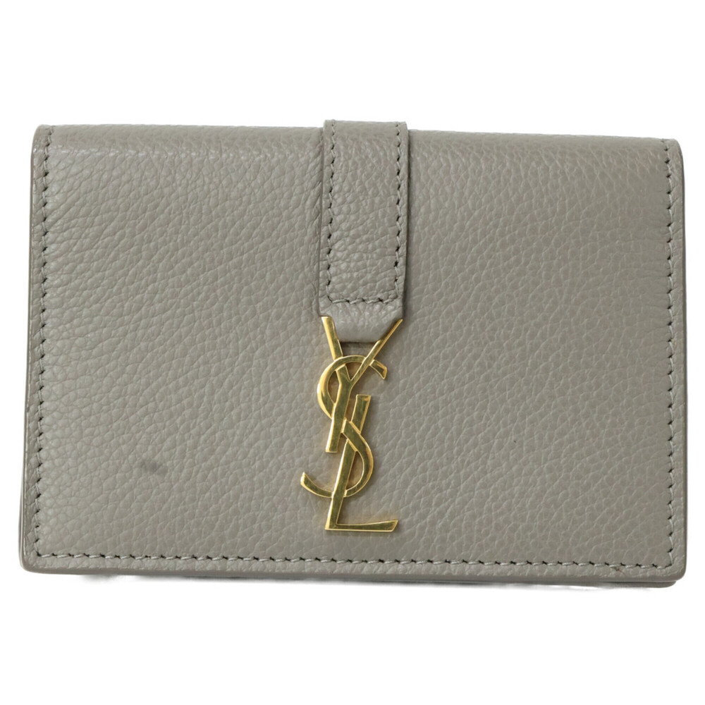 Yves Saint Laurent SAINT LAURENT PARIS 613536 Cassandra Logo Leather Business...
